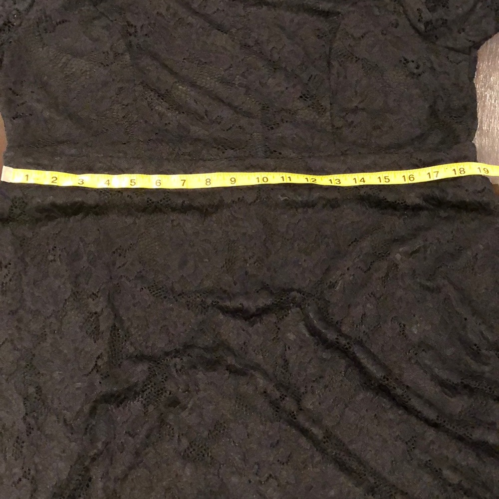 Black Lace Bell Sleeve Dress - Picture 12 of 13
